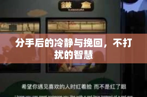 分手后的冷静与挽回，不打扰的智慧
