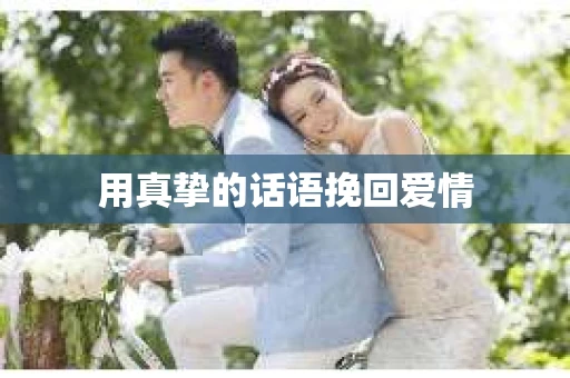 用真挚的话语挽回爱情