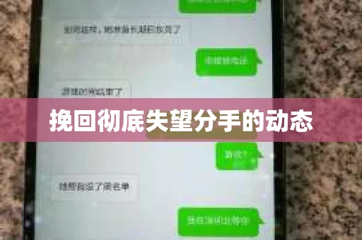 挽回彻底失望分手的动态
