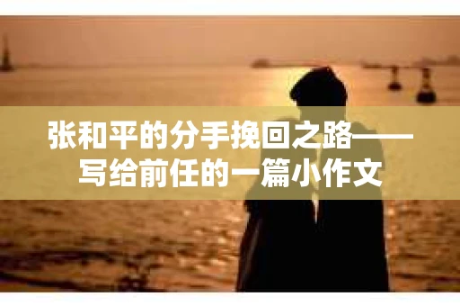 张和平的分手挽回之路——写给前任的一篇小作文