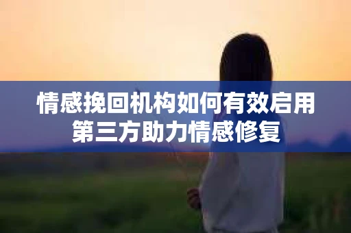 情感挽回机构如何有效启用第三方助力情感修复