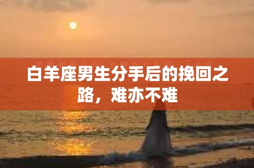 白羊座男生分手后的挽回之路，难亦不难