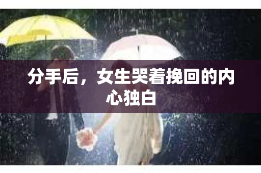 分手后，女生哭着挽回的内心独白
