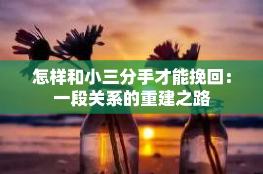 怎样和小三分手才能挽回：一段关系的重建之路