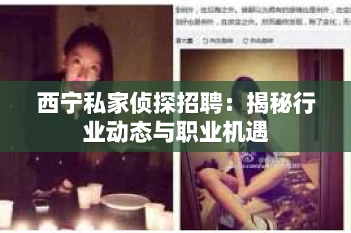 西宁私家侦探招聘：揭秘行业动态与职业机遇