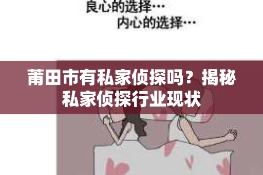莆田市有私家侦探吗？揭秘私家侦探行业现状
