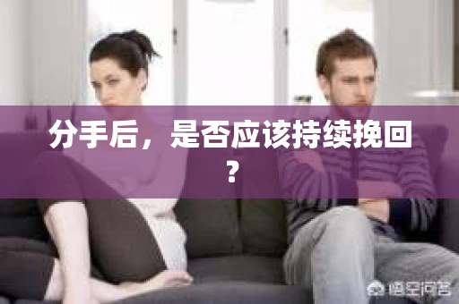 分手后，是否应该持续挽回？