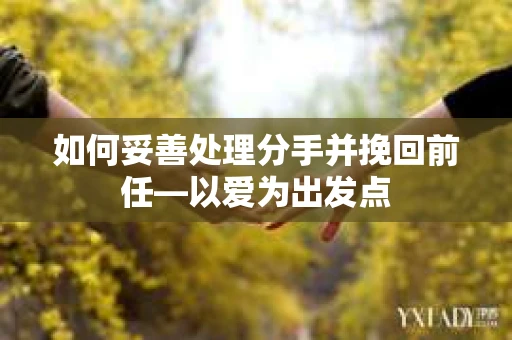 如何妥善处理分手并挽回前任—以爱为出发点